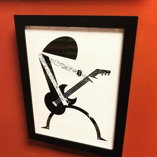The Rocker | Prints by Kirsten Ulve | Music Cafe in Mukwonago. Item composed of paper