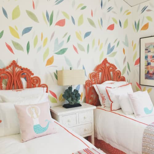Stenciled Room | Wallpaper in Wall Treatments by Elan Evans. Item made of synthetic