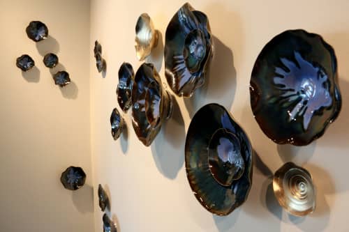 Tracing The Sky | Wall Sculpture in Wall Hangings by Lucrecia Waggoner. Item made of ceramic
