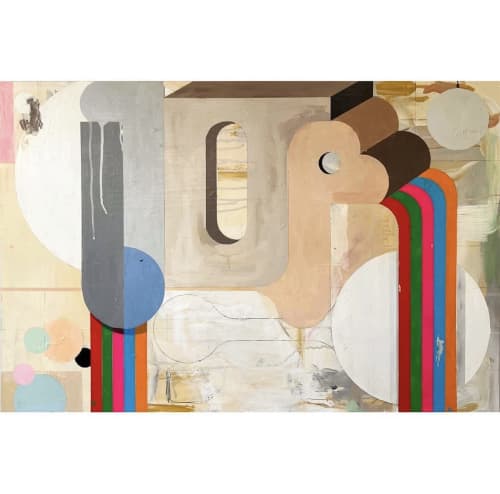 'Dream Factory' | Mixed Media in Paintings by Jason Zahn. Item made of birch wood works with contemporary & modern style