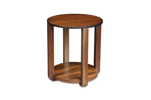 Ottavia Round Solid Wood Side Table by Costantini | Tables by Costantini Designñ. Item made of wood