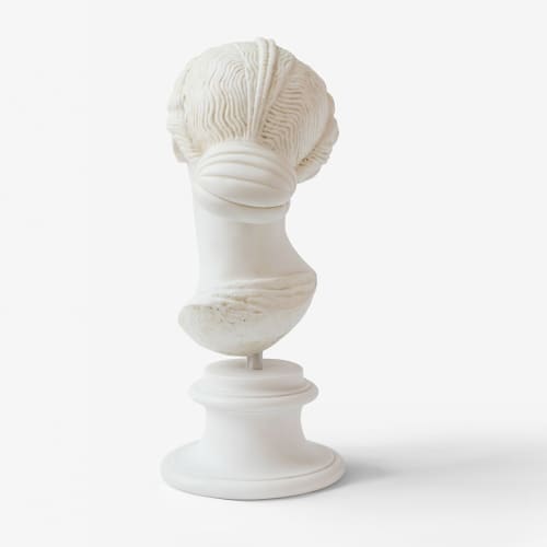 Livia Bust Made with Compressed Marble Powder | Public Sculptures by LAGU. Item composed of marble
