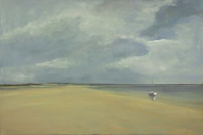 Anne Packard "Cape Shore" | Oil And Acrylic Painting in Paintings by YJ Contemporary Fine Art. Item made of canvas