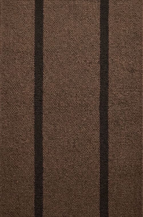 Handwoven Woolen Runner Rug | Rugs by Evergreen Carpets. Item made of wool works with boho & minimalism style