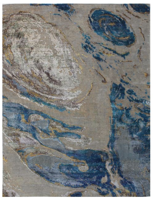 Haise (Pluto) | Area Rug in Rugs by WOVEN CONCEPTS. Item made of wool & fiber compatible with contemporary and coastal style