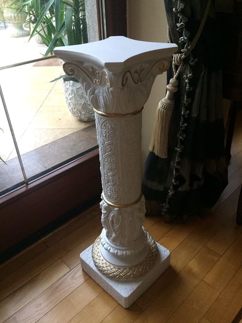 Column detailed ionic all hand made in Europe art | Public Art by ultimate European. Item works with mid century modern & country & farmhouse style