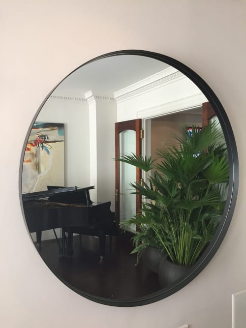 Custom 6MIL polished mirror and frame | Decorative Objects by ANAZAO INC.. Item made of glass