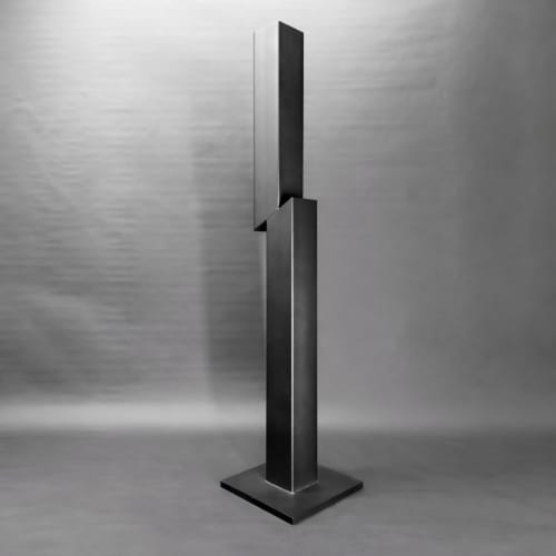 Severance | Public Sculptures by Nicholas Turner. Item composed of steel in minimalism or mid century modern style