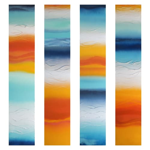 Sunkissed | Oil And Acrylic Painting in Paintings by Nichole McDaniel | Lu Martin Galleries in Laguna Beach