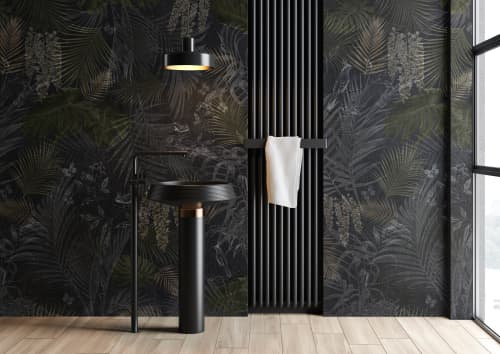 Handcrafted textured wallpaper - SH12 | Wall Treatments by Affreschi & Affreschi. Item composed of paper in minimalism or contemporary style