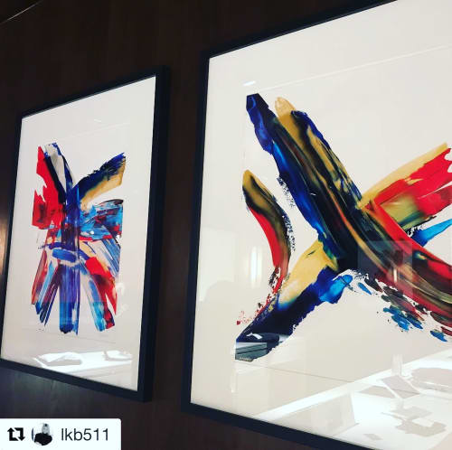 "Flag" - Abstract interpretations of the Tommy Hilfiger logo | Oil And Acrylic Painting in Paintings by Justin W. Cox | Tommy Hilfiger in London. Item composed of canvas
