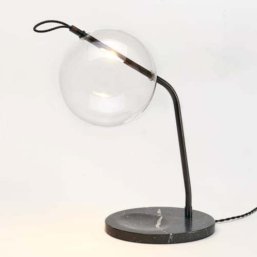 T-Mono Table Lamp | Lamps by SilvioMondinoStudio. Item made of marble with glass