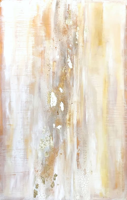 'SAHARA' original abstract painting by Linnea Heide | Oil And Acrylic Painting in Paintings by Linnea Heide contemporary fine art. Item made of canvas with synthetic