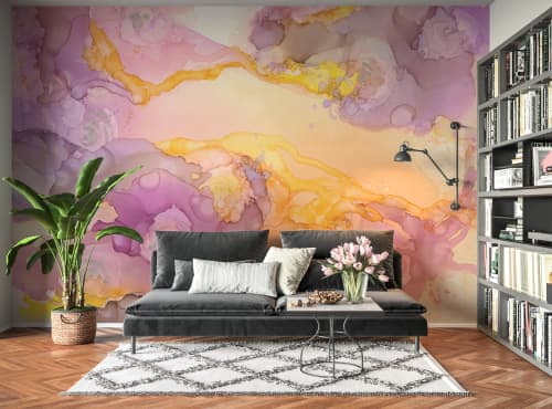 vortices iii wallpaper mural | Wall Treatments by Amanda M Moody. Item composed of paper & synthetic compatible with contemporary and eclectic & maximalism style