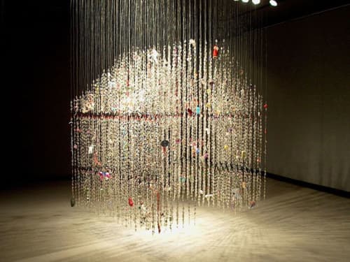 Wish House / Dream House | Sculptures by Virginia Fleck | Dougherty Arts Center in Austin. Item composed of aluminum
