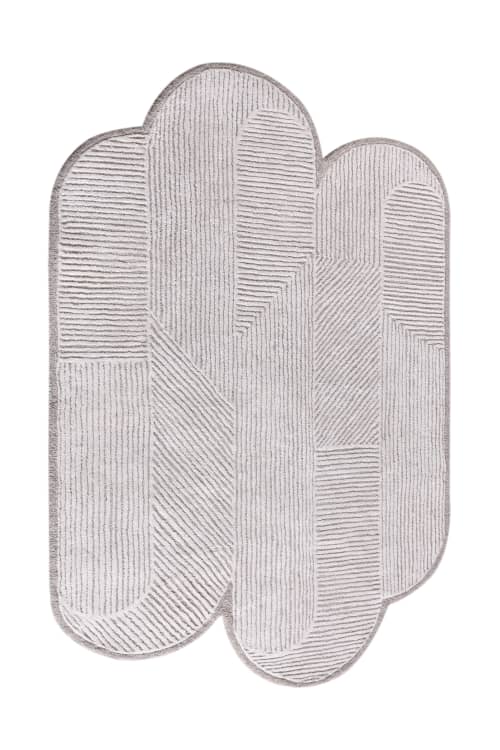 Organic Handtufted Wool Rug - WYCHE - 160X230 CM | Area Rug in Rugs by Selligram. Item made of wool works with contemporary & country & farmhouse style