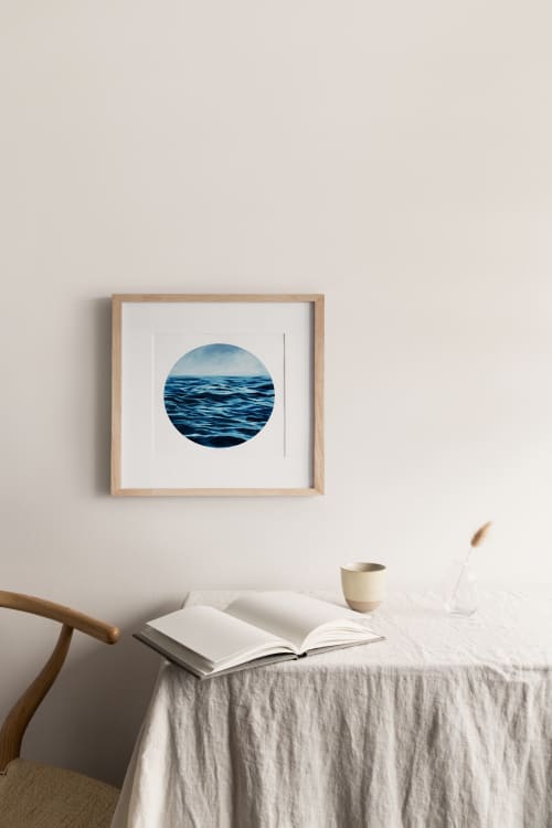 "Porthole" square print | Prints by Coleman Senecal Art. Item made of canvas with paper