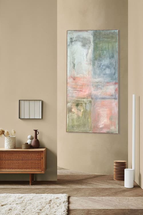 It's New To Me | Mixed Media in Paintings by El Løvaas. Item composed of canvas and synthetic