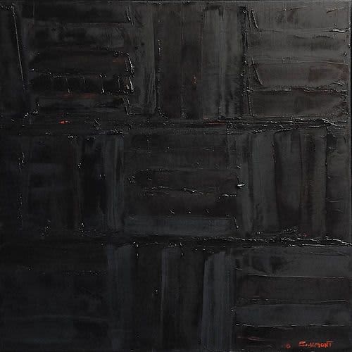 Nocturnal / Nocturne | Oil And Acrylic Painting in Paintings by Sophie DUMONT.. Item composed of wood & canvas compatible with minimalism and contemporary style