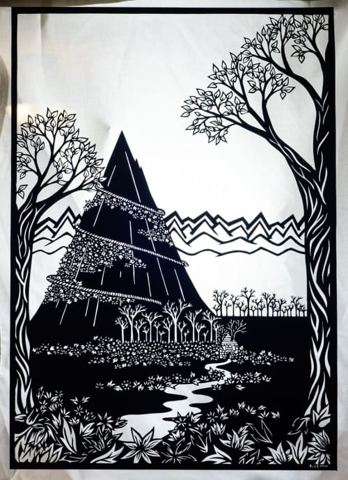 But Don't Forget the Lessons Learned Along the Way | Mixed Media by Bianca Levan Papercuts | Adele Gilani Art Gallery in Sausalito. Item made of paper