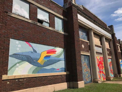 Dream Big, Paint Memphis 2018 | Street Murals by Toni Miraldi / Mural Envy, LLC. Item made of synthetic