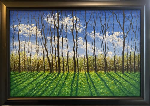 Here Comes the Sun | Oil And Acrylic Painting in Paintings by Kristin Pierre Art. Item composed of canvas and synthetic