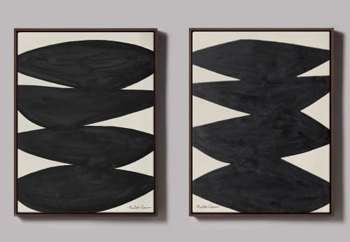 Stillness + Fearless I Affirmations Collection | Oil And Acrylic Painting in Paintings by ART + ALCHEMY By Nicolette Atelier. Item in minimalism or contemporary style