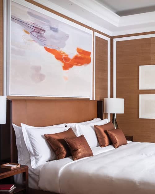 Abstract Paintings | Oil And Acrylic Painting in Paintings by Ele Pack | Belmond Cadogan Hotel in London. Item composed of canvas and synthetic