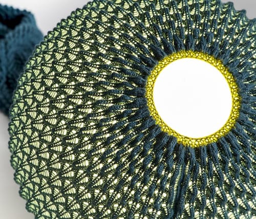 Knitted Floor Lamp - Free 40cm | Lamps by Ariel Zuckerman Studio. Item composed of fabric