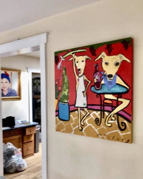 Painting | Oil And Acrylic Painting in Paintings by Lulu Bella Art. Item made of canvas