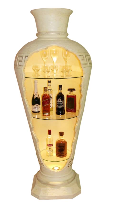 Big Amphora Greek Design Luxus Hand made in Europe all | Shelving in Storage by ultimate European. Item composed of glass in country & farmhouse or coastal style