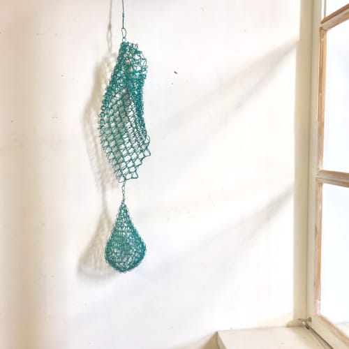 Waterfall Drops (Outdoor) | Sculptures by Deanna Gabiga | Deanna Gabiga Studio in Honolulu. Item made of copper