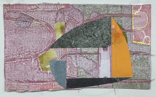 Pink Thought | Collage in Paintings by Susan Smereka. Item composed of paper