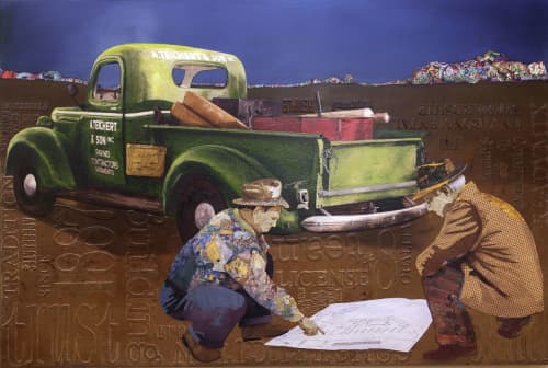 Teichert and Sons | Mixed Media by Kerri Warner. Item composed of wood