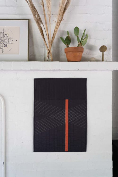 Thanon Wall Quilt | Tapestry in Wall Hangings by Vacilando Studios. Item composed of wood & cotton