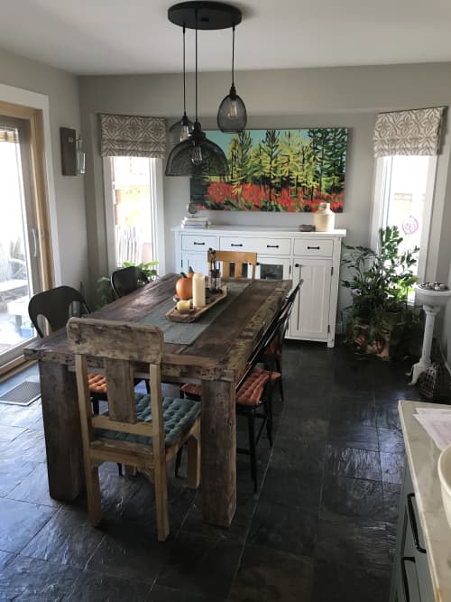 This was the finishing touch on a new kitchen dining are | Oil And Acrylic Painting in Paintings by Alison Philpotts