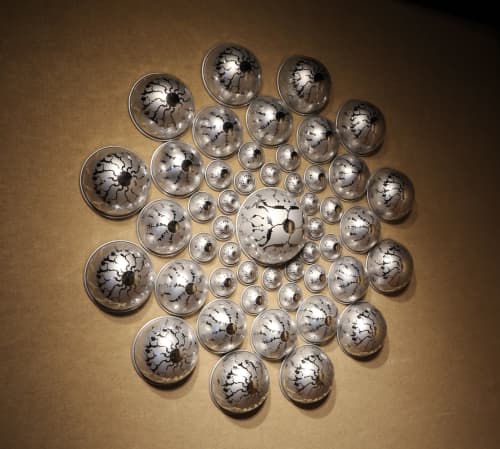 43230 | Wall Sculpture in Wall Hangings by Virginia Kistler | Columbus in Columbus. Item made of aluminum
