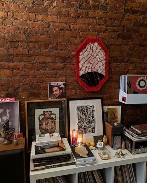 OCT | Wall Sculpture in Wall Hangings by Sam Crow Rugs. Item composed of fabric