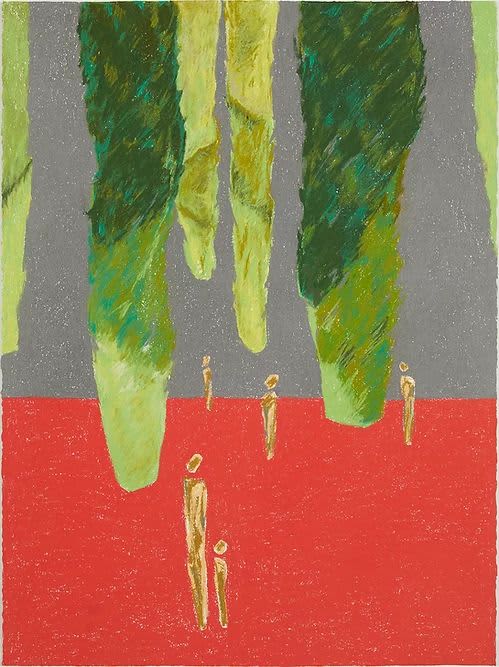 My Neighbor's Hedge Grows Down From The Sky I | Drawings by Elvira Dayel. Item composed of paper