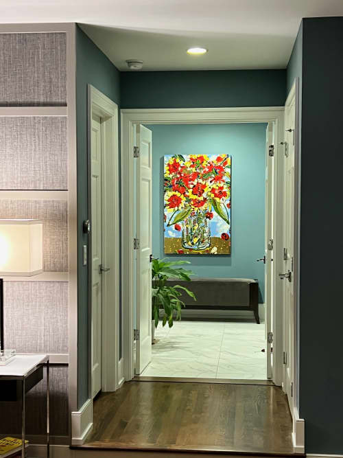Commissioned painting for a private collector. | Oil And Acrylic Painting in Paintings by Sue Averell. Item composed of canvas