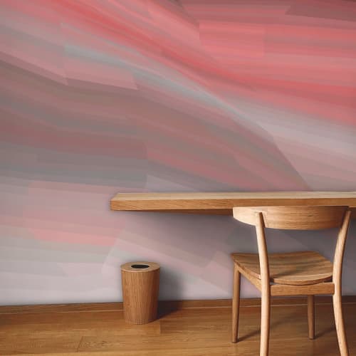 Alpenglow | Garnet | Wallpaper in Wall Treatments by Jill Malek Wallpaper. Item composed of fabric & paper