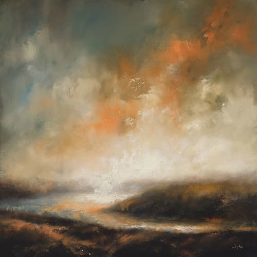 Atmospheric Landscape Original Painting by Christopher Lyter Fine Art ...