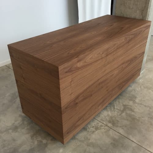 Mitered Cash-wrap | Desk in Tables by Yoshihara Furniture Co. | LIKELIHOOD in Seattle. Item made of wood
