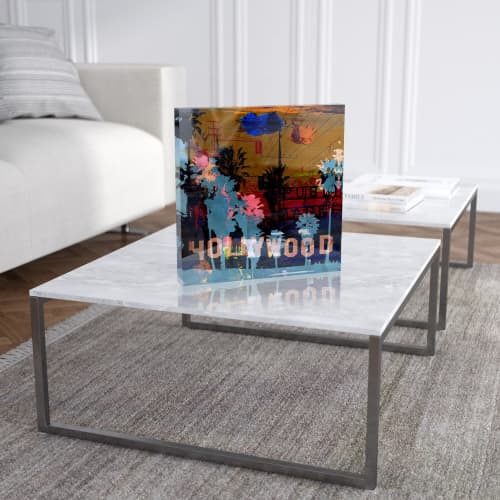 LA XIII Acrylic Prism Art Object | Prints by Sven Pfrommer. Item made of synthetic
