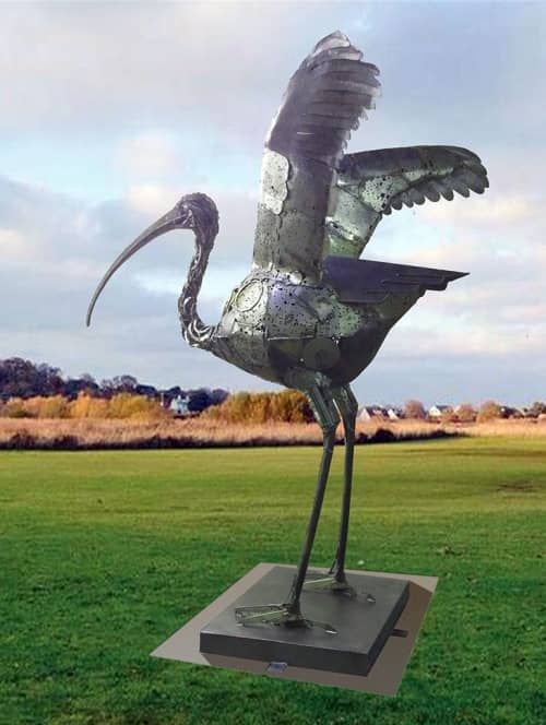 Ibis | Public Sculptures by Donald Gialanella. Item composed of steel
