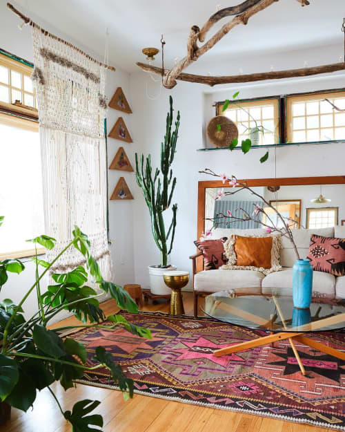 Modern Macrame Installation | Macrame Wall Hanging in Wall Hangings by Modern Macramé by Emily Katz. Item made of fiber