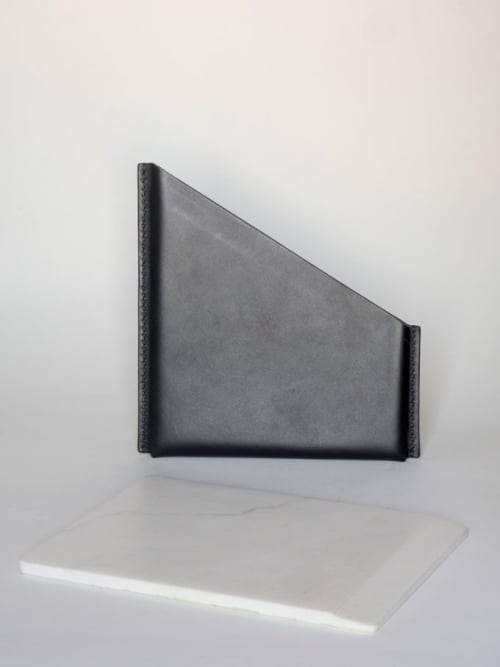 Mappe - calacatta | Serving Board in Serveware by gumdesign. Item composed of marble and leather in contemporary style