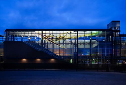 Blown glass installations for Mt Baker light rail station | Glasswork in Wall Treatments by Guy Kemper | Mount Baker in Seattle. Item composed of synthetic