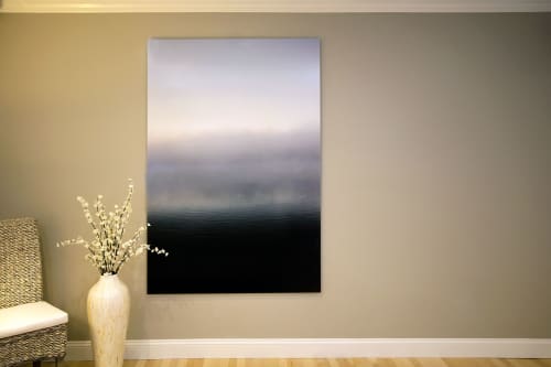 Morning Fog,  72" x 48" | Photography by Chris Becker. Item composed of synthetic