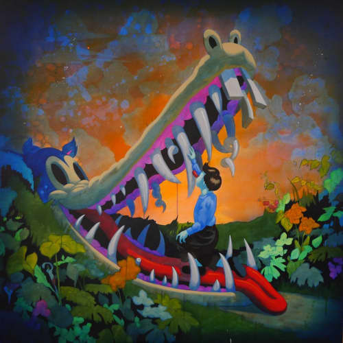 How Does It Make You Feel large painting | Oil And Acrylic Painting in Paintings by Victor Castillo. Item composed of canvas